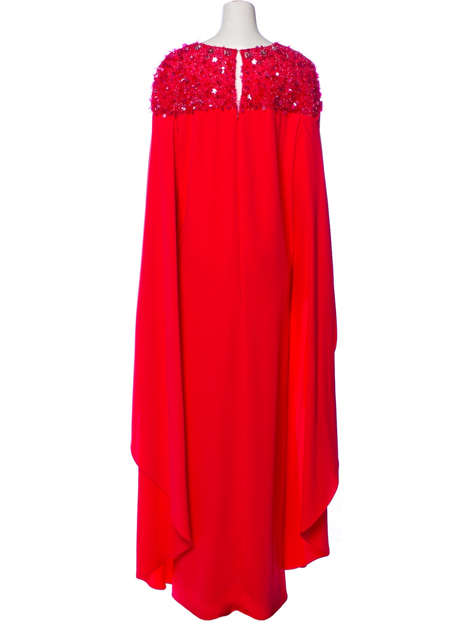 Carolina Herrera Bateau Neckline Long Dress